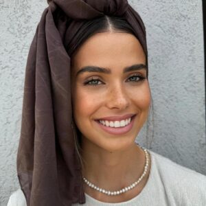 מטפחת לונג מעוין חום אדמה
